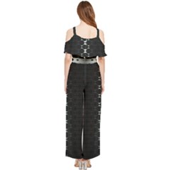 Draped Sleeveless Chiffon Jumpsuit 