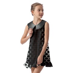 Kids  Pilgrim Collar Ruffle Hem Dress 