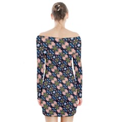 Long Sleeve Off Shoulder Dress 