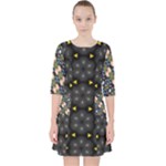 Phyllis Full  Quarter Sleeve Pocket Dress