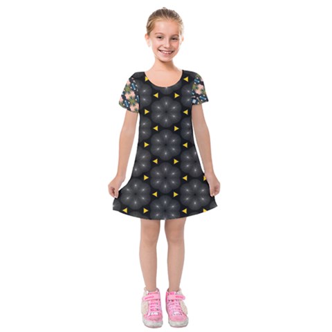 Phyllis Full  Kids  Short Sleeve Velvet Dress from ArtsNow.com
