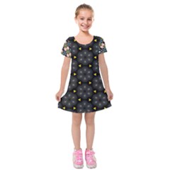 Phyllis Full  Kids  Short Sleeve Velvet Dress from ArtsNow.com
