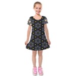 Phyllis Full  Kids  Short Sleeve Velvet Dress