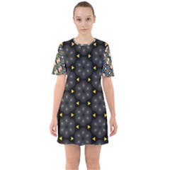 Sixties Short Sleeve Mini Dress 