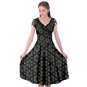 Cap Sleeve Wrap Front Dress 
