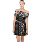 Phyllis Full  Off Shoulder Chiffon Dress