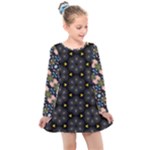 Phyllis Full  Kids  Long Sleeve Dress