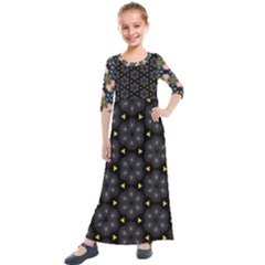 Kids  Quarter Sleeve Maxi Dress 