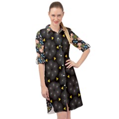 Long Sleeve Mini Shirt Dress 