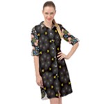Phyllis Full  Long Sleeve Mini Shirt Dress