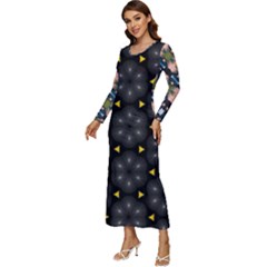 Long Sleeve Longline Maxi Dress 