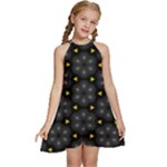 Phyllis Full  Kids  Halter Collar Waist Tie Chiffon Dress