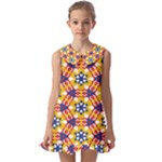 Wavey shapes pattern                                                     Kids  Pilgrim Collar Ruffle Hem Dress