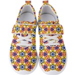 Wavey shapes pattern                                                          Men s Velcro Strap Shoes