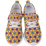 Wavey shapes pattern                                                           Women s Velcro Strap Shoes