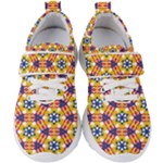 Wavey shapes pattern                                                           Kids  Velcro Strap Shoes