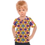 Wavey shapes pattern                                                            Kids  Sports Tee