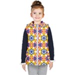 Wavey shapes pattern                                                             Kid s Hooded Puffer Vest