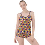 Wavey shapes pattern                                                             Boyleg Tankini Set