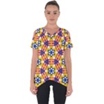 Wavey shapes pattern                                                             Cut Out Side Drop Tee