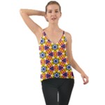 Wavey shapes pattern                                                            Chiffon Cami