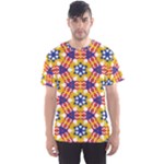 Wavey shapes pattern                                                              Men s Sport Mesh Tee