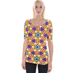 Wavey shapes pattern                                                              Wide Neckline Tee