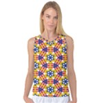 Wavey shapes pattern                                                              Women s Basketball Tank Top