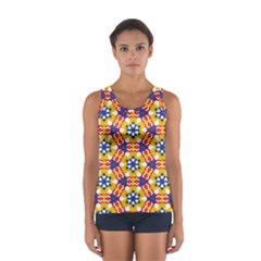 Wavey shapes pattern                                                              Women s Sport Tank Top from ArtsNow.com