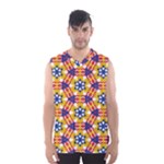 Wavey shapes pattern                                                              Men s Basketball Tank Top