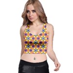 Wavey shapes pattern                                                              Racer Back Crop Top