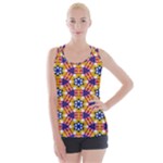 Wavey shapes pattern                                                             Criss cross Back Tank Top