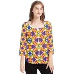 Chiffon Quarter Sleeve Blouse 