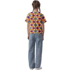 Kids  Cuff Sleeve Scrunch Bottom T-Shirt 