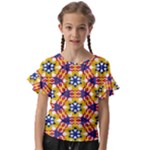 Wavey shapes pattern                                                  Kids  Cut Out Flutter Sleeves