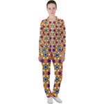 Wavey shapes pattern                                                             Casual Jacket and Pants Set