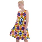 Wavey shapes pattern                                                                Knee Length Skater Dress