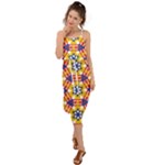 Wavey shapes pattern                                                              Waist Tie Cover Up Chiffon Dress