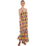 Wavey shapes pattern                                                                 Cami Maxi Ruffle Chiffon Dress