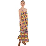 Wavey shapes pattern                                                                 Cami Maxi Ruffle Chiffon Dress