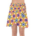 Wavey shapes pattern                                                                 Wrap Front Skirt