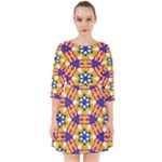 Wavey shapes pattern                                                            Smock Dress