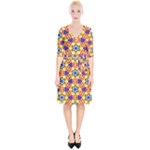 Wavey shapes pattern                                                                  Wrap Up Cocktail Dress