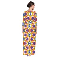 Quarter Sleeve Maxi Dress 