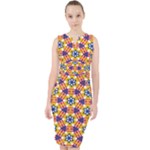 Wavey shapes pattern                                                                Midi Bodycon Dress