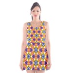 Wavey shapes pattern                                                              Scoop Neck Skater Dress