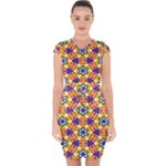 Wavey shapes pattern                                                             Capsleeve Drawstring Dress