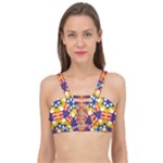 Wavey shapes pattern                                                            Cage Up Bikini Top