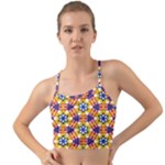 Wavey shapes pattern                                                             Mini Tank Bikini Top