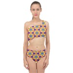 Wavey shapes pattern                                                            Spliced Up Swimsuit